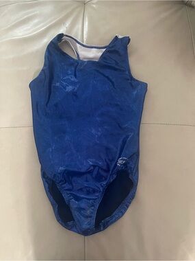 Metallic Royal Blue Ozone Gymnastics Leotard